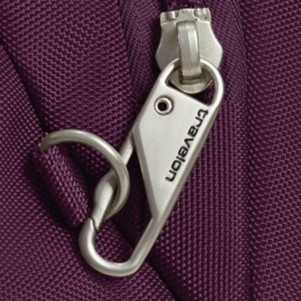 Travelon*Red* Classic Crossbody Bucket Anti-theft Travel Bag - Picture 4 of 10